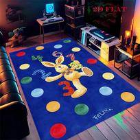 Felix Circus (2) Carpet Rug for Living Room Bedroom Home Sofa Decoration,Kids play Nonslip Floor Mat 40x60cm( 15x23in ) blue