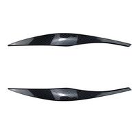 Ultra-light Car Light Eyelid Cover ABS Headlamp Hood Stickers for BMW 3 Series E90 E91 2005-2012 anglies pluošto juodos spalvos