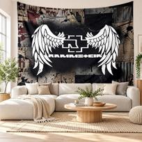 Rammstein Wall Tapestry, Soft Fabric Wall Hanging, Decorative Backdrop For Bedroom Home Wall Art 100cmx150cm
