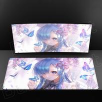 Cute Re Zero Rem Lem Mouse Pad Game HD Printing XXL MousePad Large Computer Laptop Non-slip Keyboard Desk Mat Anime Girl Deskmat 30cmx60cm