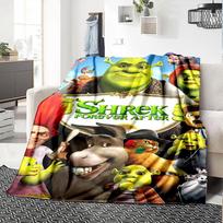 1pc Shreks Epic Adventure flannel Blanket for Super Soft Cute Comfort Blanket for Travel Bedding Couch Sofa Blanket Y73010 75cmx90cm yellow