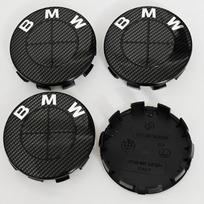 4 vnt. BMW 50-mečiui E90 E60 F10 F20 G20 G30 E53 E85 E70 56mm 68mm Mėlynas Baltas Automobilio Ratlankio Dangtelis Ratlankio Centrinis Dangtelis Emblema Ženklelis Aksesuarai 56mm 4pcs anglies pluošto juodos spalvos