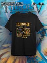 Heroes III Marškinėlio Spaudinys, Vaizdo Žaidimas, Juoda, Per dydį XL gray