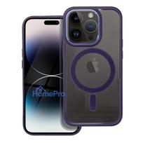 Case for iPhone 14 PRO Color Edge Mag Cover compatible with MagSafe purple
