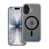 Case for iPhone 17 Drop Glue Colorful Ring Mag Cover compatible with MagSafe black
