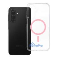 Case for Samsung A17 / A18 Drop Glue Colorful Ring Mag Cover compatible with MagSafe pink