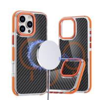 Case for Samsung A17 / A18 Fiber compatible with MagSafe orange