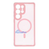Case for Samsung A56 Full Matte Mag Cover compatible with MagSafe light pink