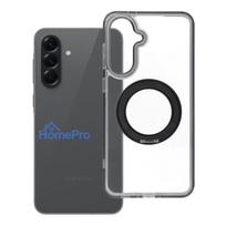 Case for Samsung A56 Frame Circle Stand compatible with MagSafe black