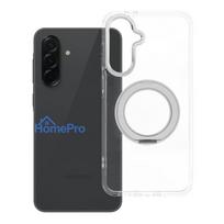Case for Samsung A36 Frame Circle Stand compatible with MagSafe transparent