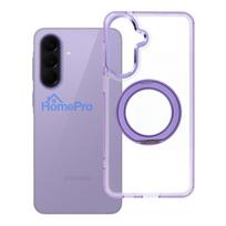 Case for Samsung A57 Frame Circle Stand compatible with MagSafe purple