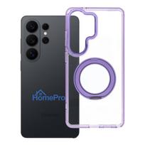 Case for Samsung S26 Ultra Frame Circle Stand compatible with MagSafe purple