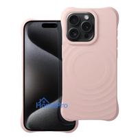 Case for iPhone 15 PRO Silicone Zephyr Mag Cover zgodny z MagSafe pink