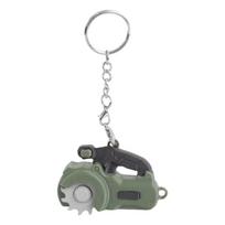 Portable Mini Chainsaw Tool Keychain PLA Key Holder Bag Ornament for Keys or Bags as Handy Companion on the Go 1 gray