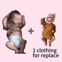 50cm Reborn mergaitė kūdikis minkštas kietas silikonas gyvas lėlė Naujagimio lėlė dovana baby girl+1 replaced clothing brown