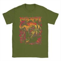 Oversized T-Shirt Summer Game Mortal Kombat Leisure T Shirts  Cotton Tshirt for Man Awesome Loose Short Sleeve Tops 4XL brown