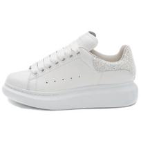Alexander McQueen Oversized Sneaker 'White Silver Glitter' Women's 558945WIB9T9550 34.5 white