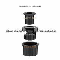 Plastikinės skėčio nuo saulės dalys: Stovas, Geležinis vamzdis, Kištukas ir Įvorė kiemo skėčiui. 3-layer pipe sleeve (32/38/48 mm) juoda