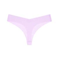 Foreign trade sexy thong V-shaped nude ultra-thin mask seamless ice silk breathable quick-drying one-piece yoga underwear XL