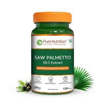Pure Nutrition Saw Palmetto Supplement 1000mg Extract | Saw Palmetto Capsules Supports Prostate Health | Boosts Urinary Function | Natural Herba