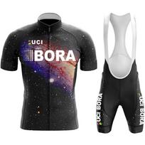 2026 Cycling Suit BORA Tour De France Men's and Women's Cycling Short-sleeved Suit Mountain Bike Road Bike Cycling Suit L gray