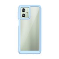 For Motorola Moto G54 Case Motorola Moto G84 G54 G14 Cover Luxury Clear PC Case Shockproof Silicone Protective Phone Back Cover Moto G54 white
