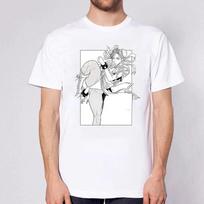 Street Fighter Chun Li spausdinta marškinėliai Mados gatvės stilius Unisex Moterys Juokingi marškinėliai Trumpomis rankovėmis Vasaros viršūnės Harajuku Gatvės apranga 3XL white