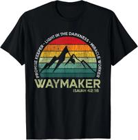Vintage Waymaker Promise Keeper Miracle Worker Christian unisex T-Shirt 4XL įvairiaspalvis