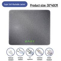 Įkraunamas vandeniui atsparus elektrinis šildymo kilimėlis gyvūnams - Mažiems šunims ir katėms, JAV standartas, Pastovi temperatūra 30x40 Heating Pad + Gray Cover gray