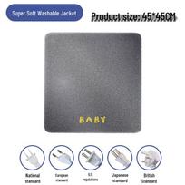 Įkraunamas vandeniui atsparus elektrinis šildymo kilimėlis gyvūnams - Mažiems šunims ir katėms, JAV standartas, Pastovi temperatūra 45x45 Heating Pad + Gray Cover