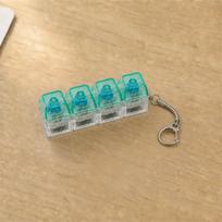 Luminous Transparent PC Keyboard Toy Keychain With Light