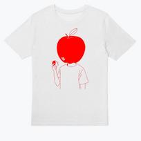 An apple a day POD  Original T-shirt, Cotton Streetwear T-shirt L red