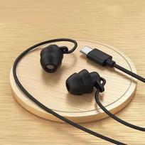 Švelnios miego ausinės Laidinės Triukšmą slopinančios In-Ear Anti-noise C tipo 3,5 mm ausinės Laidinės mobiliajam telefonui Ausų kištukai Mini