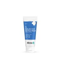 The Derma Co 1% Salicylic Acid Gel Face Wash With Salicylic Acid & Witch Hazel For Active Acne - 30 Ml blue