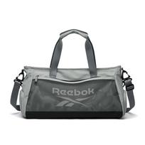 Reebok Fabric Handbag Travel Bag Unisex Obsidian Black/Silver Gray/Khaki RB250640M gray