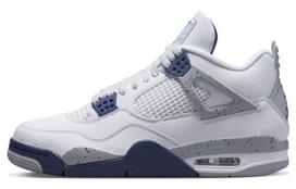 Air Jordan 4 Retro 'Midnight Navy' DH6927-140 46 gray