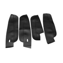 For VW Tiguan 2017 2018  4pcs Microfiber Leather Interior Door Handle Armrest Panel Cover Protective Trim juoda
