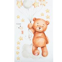 Removable Wall Sticker with For Teddy Bear and Stars Nursery Wall Decal for Children's Bedrooms and Play Areas China Mainland beige