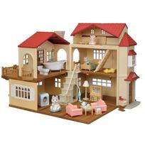 Sylvanian Families House Large Red Roof Deluxe Set -The Attic is Secret Room- 22-RZ ST Mark Certified Ages 3 Up Toy Dollhouse EPOCH