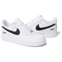 Nike x Supreme Air Force 1 Atsparūs trinčiai Žemi Teniso Batai Unisex Balti CU9225-102 white