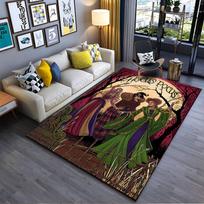 Hocus Pocus Witch Trio Carpet suitable as a non-slip mat for the living room or bedroom sofa 40x60cm( 15x23in ) brown