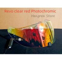 Photochromic Visor for Scorpion Exo 1400 Carbon R1 Air EXO 520 T520 ST1400 EXO 391 Lens Glass Shield Motorcycle AccessoriesSpeed Sensors 6 Red Photochromic beige