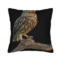 Meowl Funny Meow Cat Owl Brainrot Meme Cartoon Pillow Cover Soft Cushion Cover Cute Funny Pillow Case For Office Car Home Decor Peach skin 18*18(CM)-1Pcs