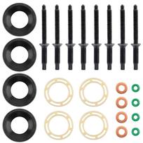 24pcs Fuel Injector Nozzle Seal Washer O-Ring Kit Replace for Citroen Peugeot Ford Volvo 1.6 TDCi/HDi Diesel Injector Holder Rep 24pcs