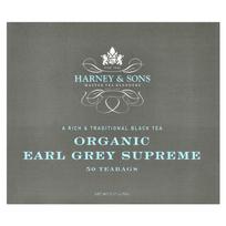 Harney & Sons Earl Grey Supreme Black Tea, 50 Tea Bags, 90g (3.17oz) gray