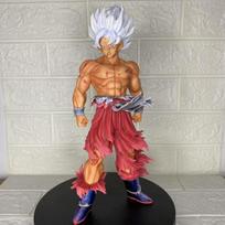 Jt Statulėlė Dragon Ball Z Son Goku Figūrėlė Keičiamos Galvos LED Pagrindas Super Saiyan Goku Veiksmo Figūrėlės Kolekcijos Režimo Žaislai Dovanos gray