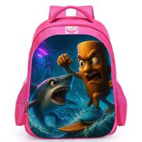 - Tung Tung Tung Sahur2 Primary School Students Backpack To Reduce The Burden Of Oxford Cloth School Bag red - medium
