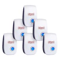 6Pcs Ultrasonic Pest Repeller Insect Bug Repeller Long Range Pest & Insect Deterrent Multi-Function for Roach Rodent Mouse Bugs US balta