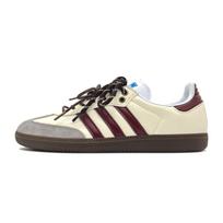 Adidas Originals SAMBA OG Slip Resistant Slip Resistant Low top Skateboard Shoes Unisex Ecru B75806(Team191-) 39⅓ beige