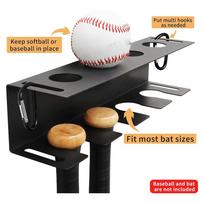 Baseball Bat Wall Mount, Baseball Holder And Bat Rack Mount On Wall For Display, Fence Dugout Organizer Heavy Duty Steel-AT95 juoda